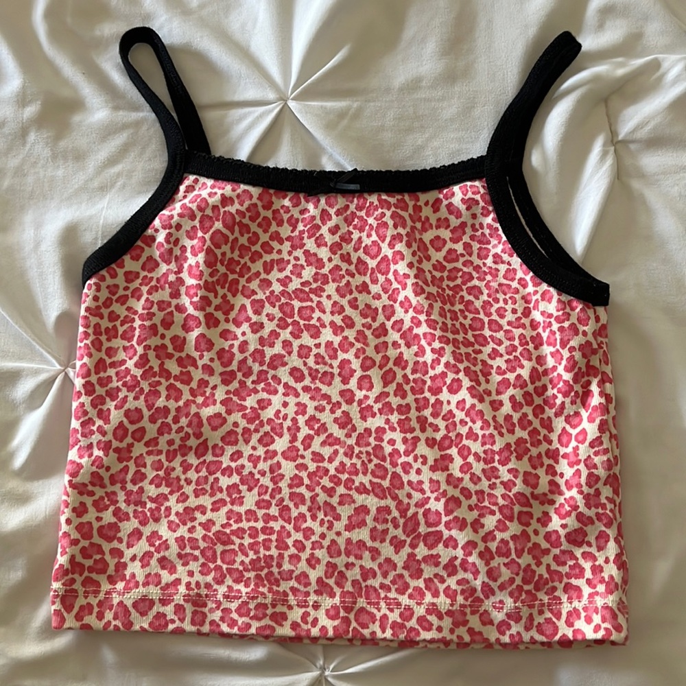 RARE Brandy Melville Pink Cheetah belle tank